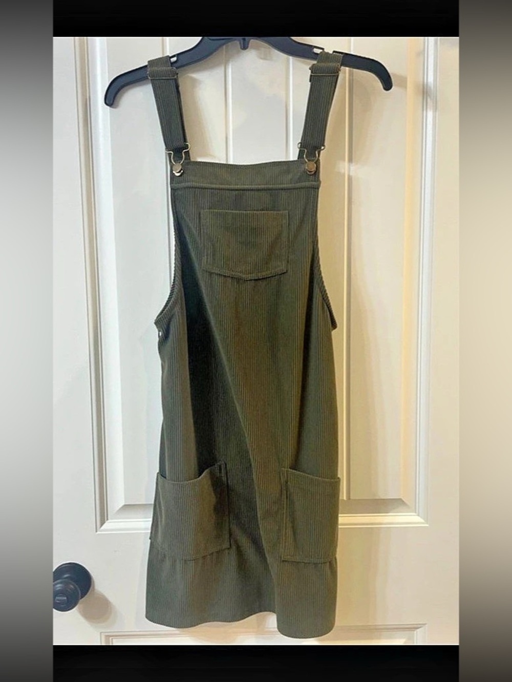 Green Overall Dress|| Never worn|| Size small